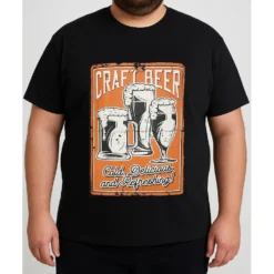 Bigdude Craft Beer Print T-Shirt Black -Big Dude Clothing Shop 00de66ef 0f679eea life1 bd25ts20 01 black