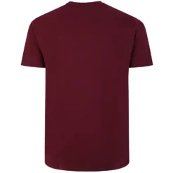 Bigdude Plain Crew Neck T-Shirt Burgundy -Big Dude Clothing Shop 021a992d bd101 10 burgundy 2