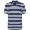 Bigdude Striped Relaxed Collar Polo Navy/White