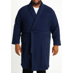 Bigdude Terry Towelling Dressing Gown Navy -Big Dude Clothing Shop 07b9072d life1 us21br03 02 navy