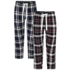 Bigdude Twin Pack Waffle PJ Pants Burgundy/Navy
