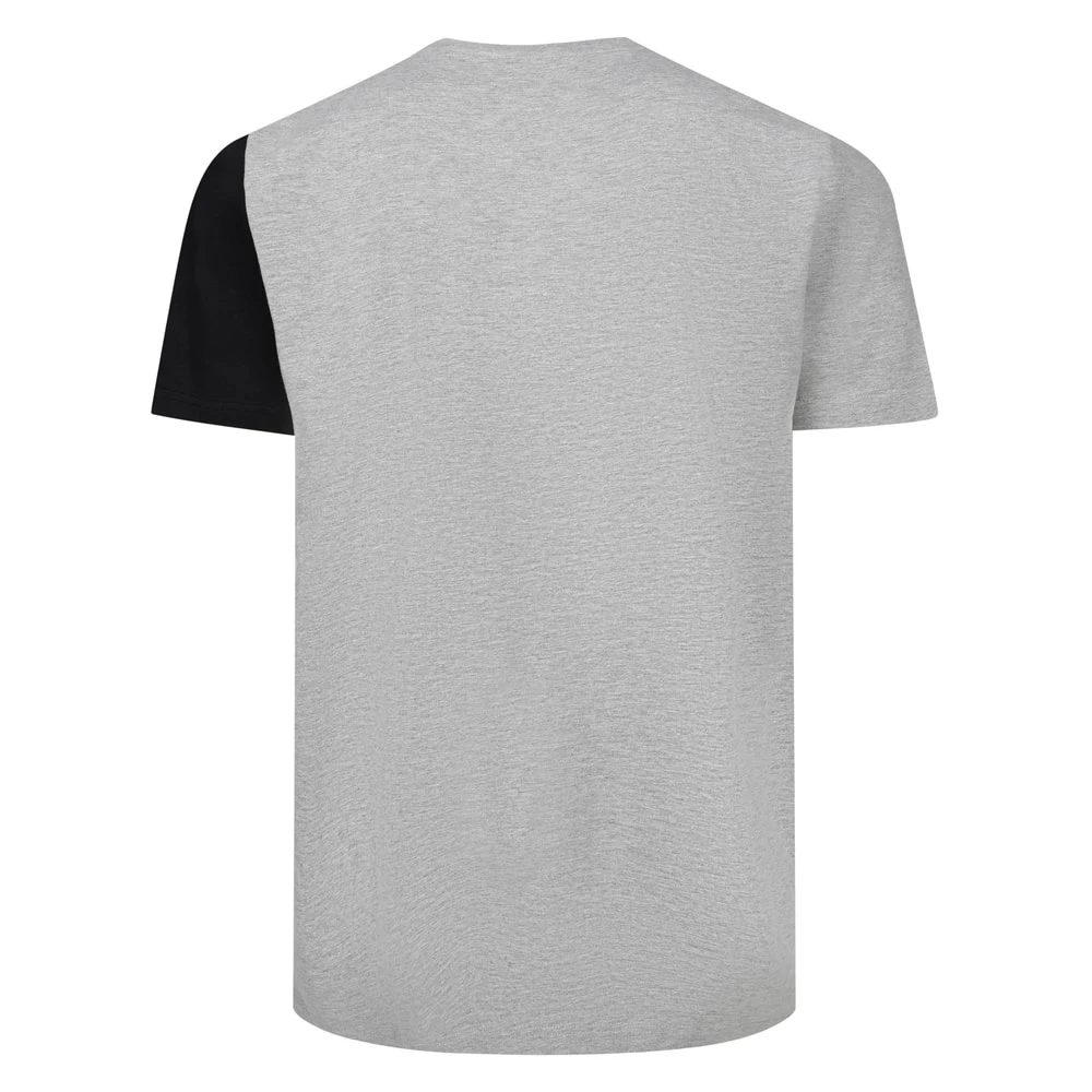Bigdude Vertical Colour Block T-Shirt Grey 2 Bigdude Vertical Colour Block T-Shirt Grey - Image 2
