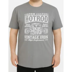 Bigdude Vintage Iron Print T-Shirt Grey 9 Bigdude Vintage Iron Print T-Shirt Grey -Big Dude Clothing Shop 098a8b16 life1 bd25ts15 03 grey