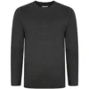 Bigdude Long Sleeve T-Shirt Charcoal Marl