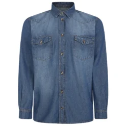 Bigdude Denim Shirt Mid Wash