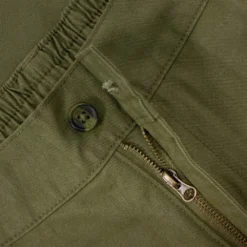 Bigdude Elasticated Waist Cargo Trousers Dark Khaki -Big Dude Clothing Shop 0accdd1a bd19tr01201