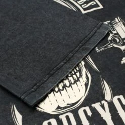 Bigdude Acid Wash Skull Print T-Shirt Washed Black -Big Dude Clothing Shop 0dfdae71 7fae3490 2