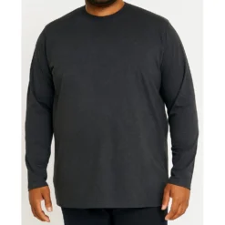 Bigdude Long Sleeve T-Shirt Charcoal Marl -Big Dude Clothing Shop 0e4064c6 life1 us21lts01 07 charcoal