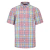 Bigdude Button Down Collar Checked Shirt Multi