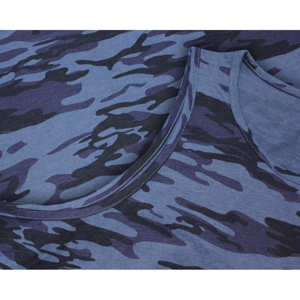 Bigdude Camo Vest Navy 3 Bigdude Camo Vest Navy - Image 3