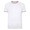 Bigdude Contrast Tipped T-Shirt White