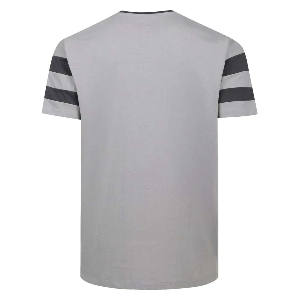 Bigdude Varsity T-Shirt Grey/Charcoal 2 Bigdude Varsity T-Shirt Grey/Charcoal - Image 2