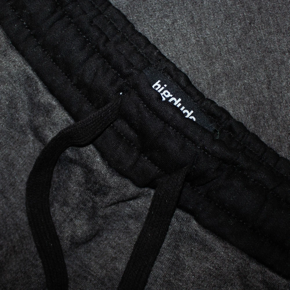 Bigdude Contrast Sweat Shorts Charcoal Marl 7 Bigdude Contrast Sweat Shorts Charcoal Marl - Image 7