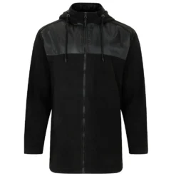 Bigdude Nylon Polar Fleece Jacket Black