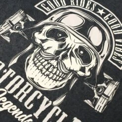 Bigdude Acid Wash Skull Print T-Shirt Washed Black -Big Dude Clothing Shop 17292014 db274caf 3