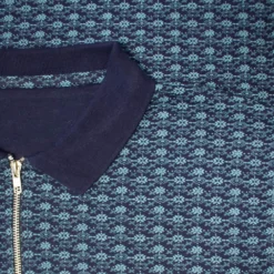 Bigdude AOP Geometric Zipped Polo Navy -Big Dude Clothing Shop 1959833d db231c12 img 1345