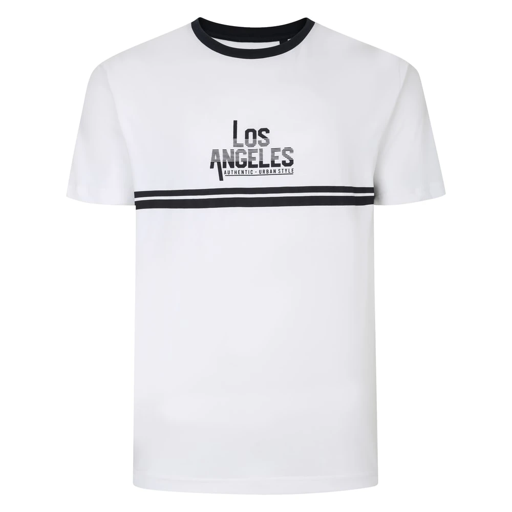 Bigdude Los Angeles Printed PJ Set White 2 Bigdude Los Angeles Printed PJ Set White - Image 2