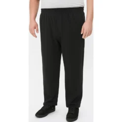Bigdude Lightweight Jersey Open Hem Joggers Black -Big Dude Clothing Shop 197e443b life2 us24j14 01 black