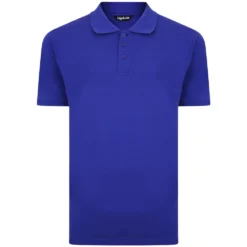 Bigdude Plain Polo Shirt Cobalt Blue