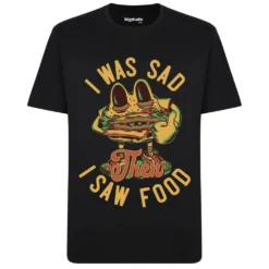 Bigdude Food Print T-Shirt Black