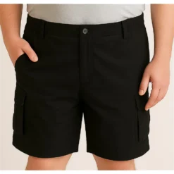 Bigdude Stretch Denim Shorts Black -Big Dude Clothing Shop 1c9933db life1 us22sh06 01 black