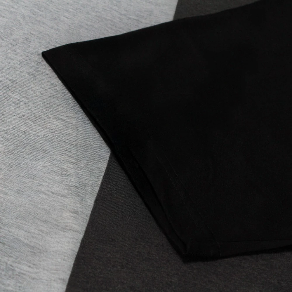 Bigdude Vertical Colour Block T-Shirt Grey 4 Bigdude Vertical Colour Block T-Shirt Grey - Image 4