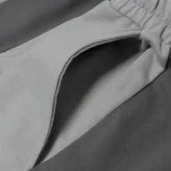 Bigdude 65 Varsity Shorts Grey/Charcoal -Big Dude Clothing Shop 1de1341b closeup4 bd25sh26 03 grey