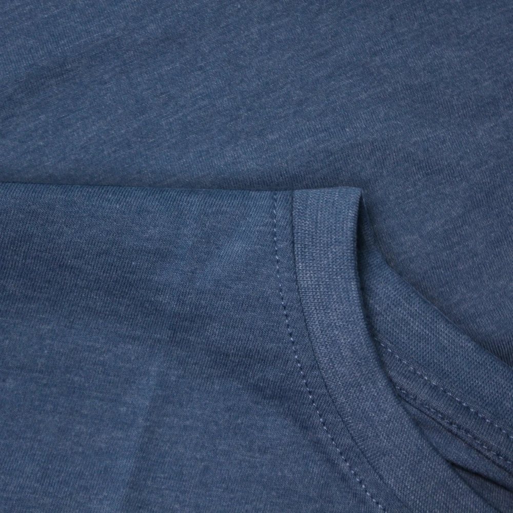 Bigdude Motorcycle Print T-Shirt Denim Marl 2 Bigdude Motorcycle Print T-Shirt Denim Marl - Image 2