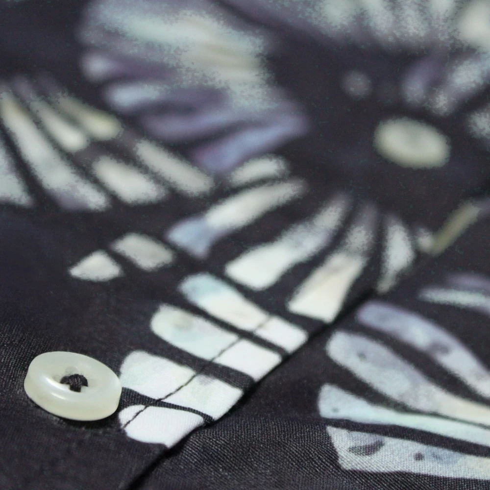 Bigdude Circles Allover Printed Short Sleeve Shirt Charcoal 4 Bigdude Circles Allover Printed Short Sleeve Shirt Charcoal - Image 4