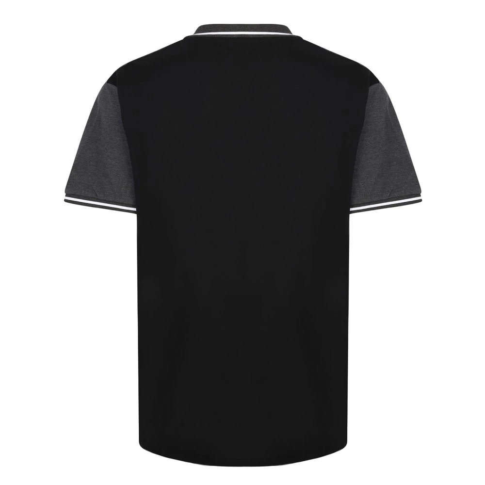 Bigdude Chevron Polo Shirt Black/Charcoal 2 Bigdude Chevron Polo Shirt Black/Charcoal - Image 2