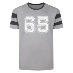 Bigdude Varsity T-Shirt Grey/Charcoal