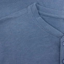 Bigdude Grandad T-Shirt Denim Marl -Big Dude Clothing Shop 23e2ede0 img 8662