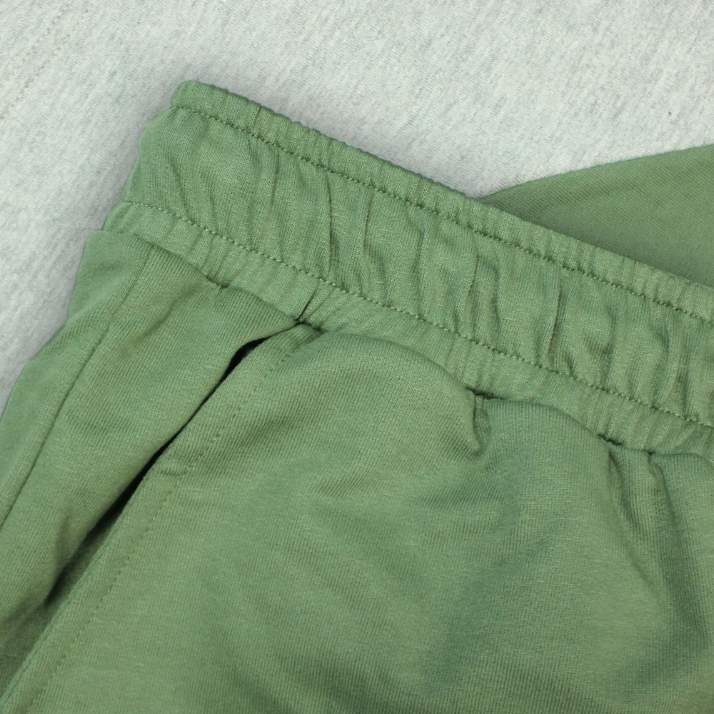 Bigdude Cut And Sew Loop Back Shorts Sage Green Grey Marl 4 Bigdude Cut And Sew Loop Back Shorts Sage Green Grey Marl - Image 4