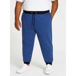 Bigdude Contrast Joggers Deep Blue/Navy -Big Dude Clothing Shop 267a89bd life1 us24j09 66 deepblue