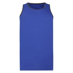 Bigdude Vest With Contrast Piping Cobalt/Charcoal