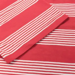 Bigdude Striped Relaxed Collar Polo Pepper Red/White 7 Bigdude Striped Relaxed Collar Polo Pepper Red/White -Big Dude Clothing Shop 26b61b87 closeup2 bd25p24 47 pepperred