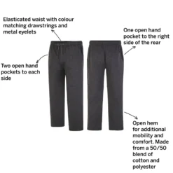 Bigdude Open Hem Joggers Charcoal -Big Dude Clothing Shop 2b7bd179 03