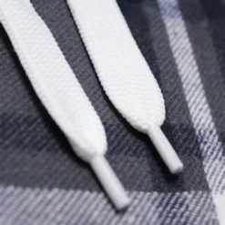 Bigdude Hooded Flannel Checked Shirt Charcoal/Navy -Big Dude Clothing Shop 2d2cd117 8e73fa70 4