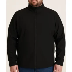 Bigdude Softshell Showerproof Jacket Black -Big Dude Clothing Shop 2d599c54 life1 us21jck12 01 black