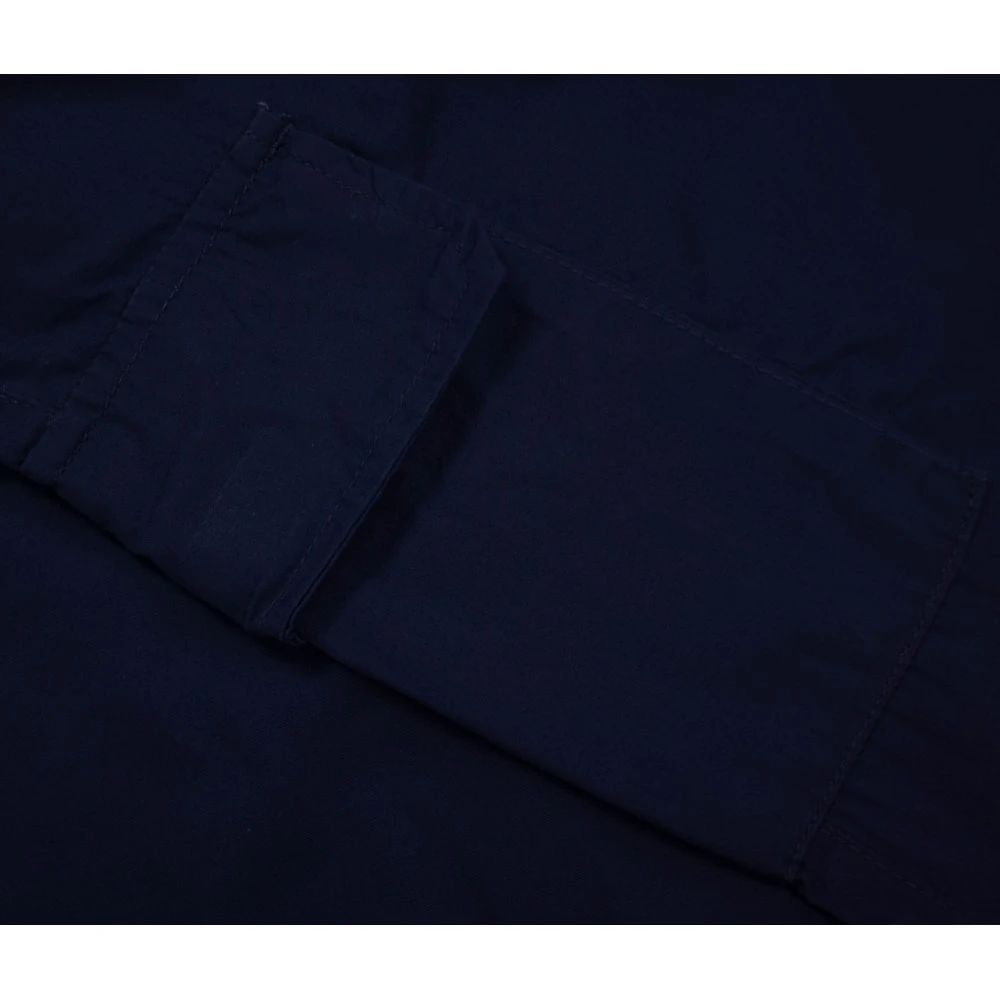 Bigdude Lightweight Elasticated Waist Cargo Trousers Navy 6 Bigdude Lightweight Elasticated Waist Cargo Trousers Navy - Image 6
