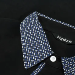 Bigdude Designer Collar Polo Black -Big Dude Clothing Shop 3281caa0 b3ffa418 1