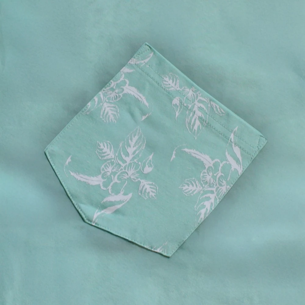 Bigdude Pocket Print T-Shirt Mint Green 3 Bigdude Pocket Print T-Shirt Mint Green - Image 3