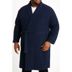 Bigdude Terry Towelling Dressing Gown Navy -Big Dude Clothing Shop 3343d662 life2 us21br03 02 navy