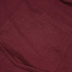 Bigdude Contrast Tape Loop Back Shorts Burgundy -Big Dude Clothing Shop 339170af closeup3 bd25sh31 10 burgundy