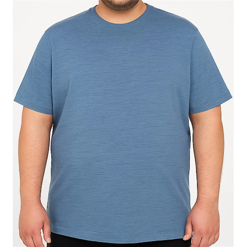 Bigdude Space Dye T-Shirt Navy 5 Bigdude Space Dye T-Shirt Navy - Image 5