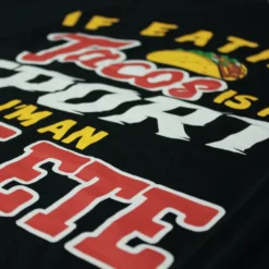 Bigdude Tacos Is A Sport Print T-Shirt Black 7 Bigdude Tacos Is A Sport Print T-Shirt Black -Big Dude Clothing Shop 365a951c 05c78c06 2