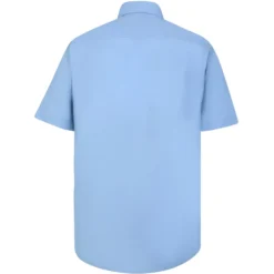 Bigdude Classic Short Sleeve Poplin Shirt Light Blue -Big Dude Clothing Shop 36d9ff47 m30a6849