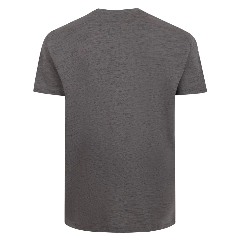 Bigdude Space Dye Bronx Print T-Shirt Charcoal 2 Bigdude Space Dye Bronx Print T-Shirt Charcoal - Image 2