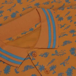 Bigdude Palm Tree Polo Apricot -Big Dude Clothing Shop 37d817b9 38132c6b 1