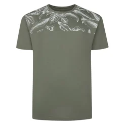 Bigdude AOP Cut And Sew T-Shirt Sage Green